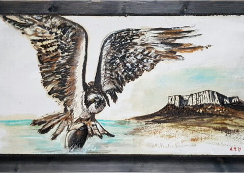 ... a caccia ... - olio su tela 60x30 cm
