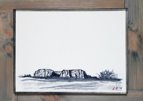 Bianconero 13 bis - olio su tela 28x21 cm