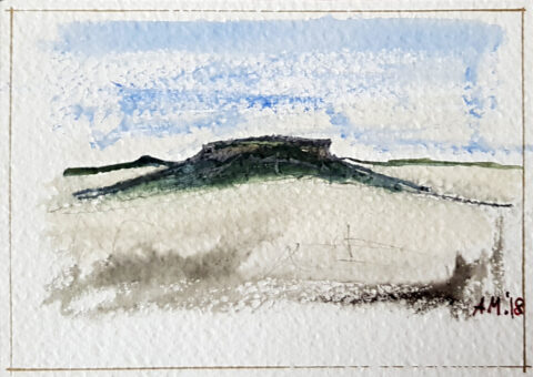 Biglietto di auguri 1 - acquarello 14,5x10,5 cm