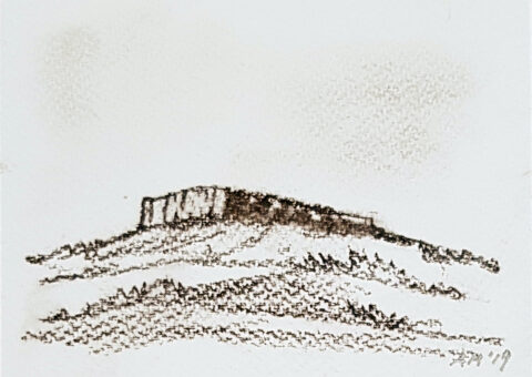 Cartolina carboncino 1 - 14,5x10,5 cm
