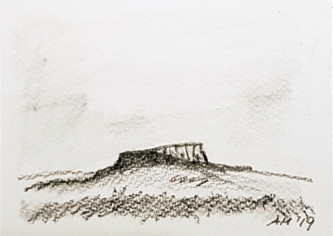 Cartolina carboncino 2 - 14,5x10,5 cm