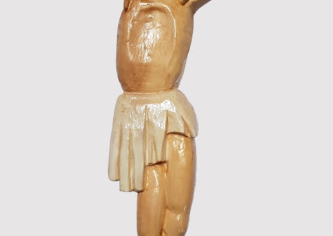Christo - scultura su tiglio 32x45x5 cm