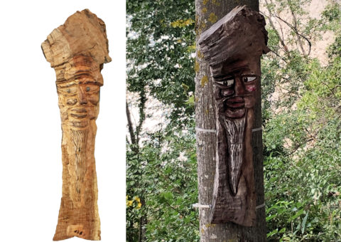 Gnomo dei tigli - lungo il tratto orizzontale della Ferrata Ovest