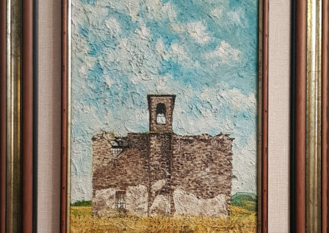 San Giovanni di Felina - olio su tela di iuta 30x50 cm (1998)