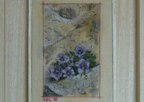 fessura Franceschini (Pale di San Martino ) - olio su tela 19x13 cm