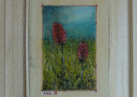 verso il Masarè (Catinaccio) - olio su tela 20x15 cm