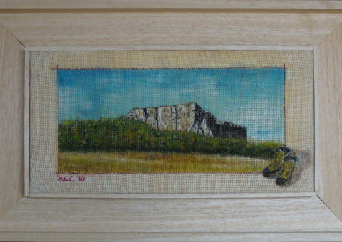 Bismantova! - olio su tela 30x15 cm