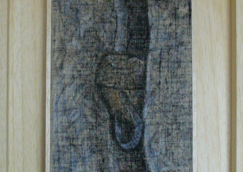 alpinismo ... eroico (Cir) - creta su tela 15x20 cm