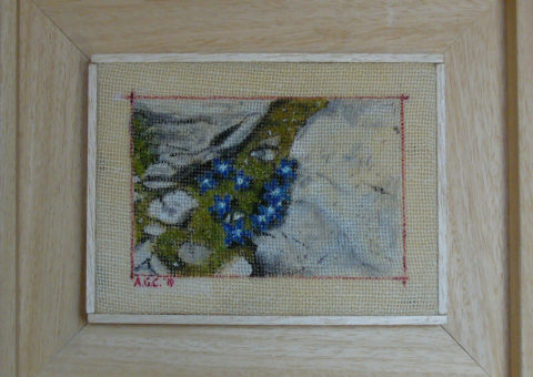 alla Dibona (Pordoi) - olio su tela 19x13 cm