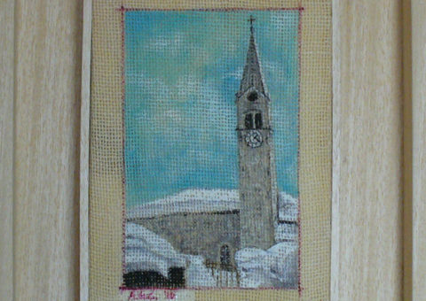Gressoney - olio su tela 13x20 cm