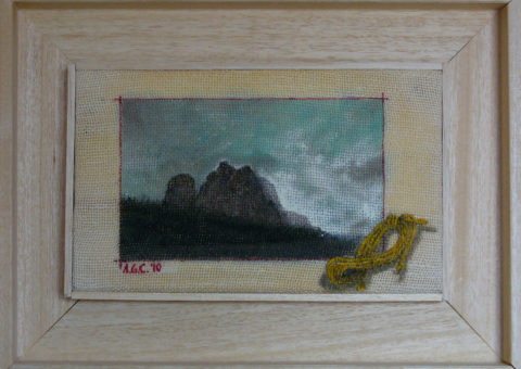le Torri del Sella  - olio su tela 25x15 cm