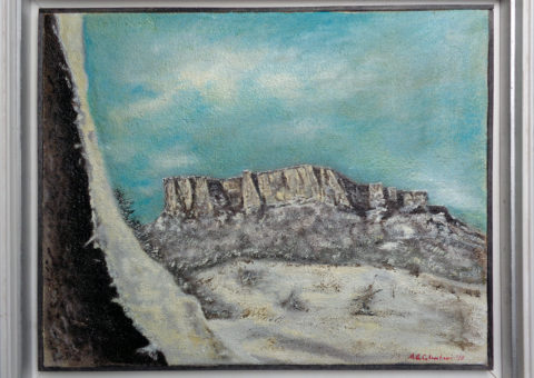 dalla Bismantova ! - olio su tela 50x40 cm