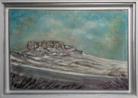 .... se nevica ...  - olio su tela 60x40 cm