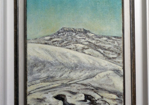 Nevicata da Minozzo - olio su tela 30x46 cm