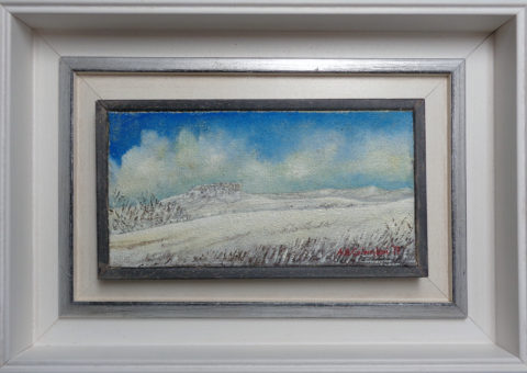 Prima di Monteduro - olio su tela 25x13 cm