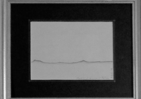 Profili: S. Giovanni da Felina - carboncino su cartone 21x15 cm