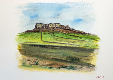 Bismantova 399 - acquarello su cartone 41x32 cm