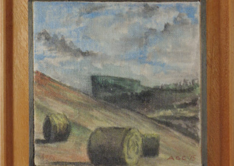 Da Felina - acquarello su tela 15x15 cm