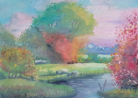 Primavera - olio su tela 50x40 cm
