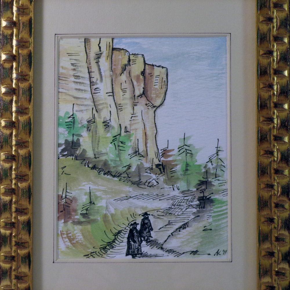 Spigolo dei Nasi - olio su tela 27x18 cm