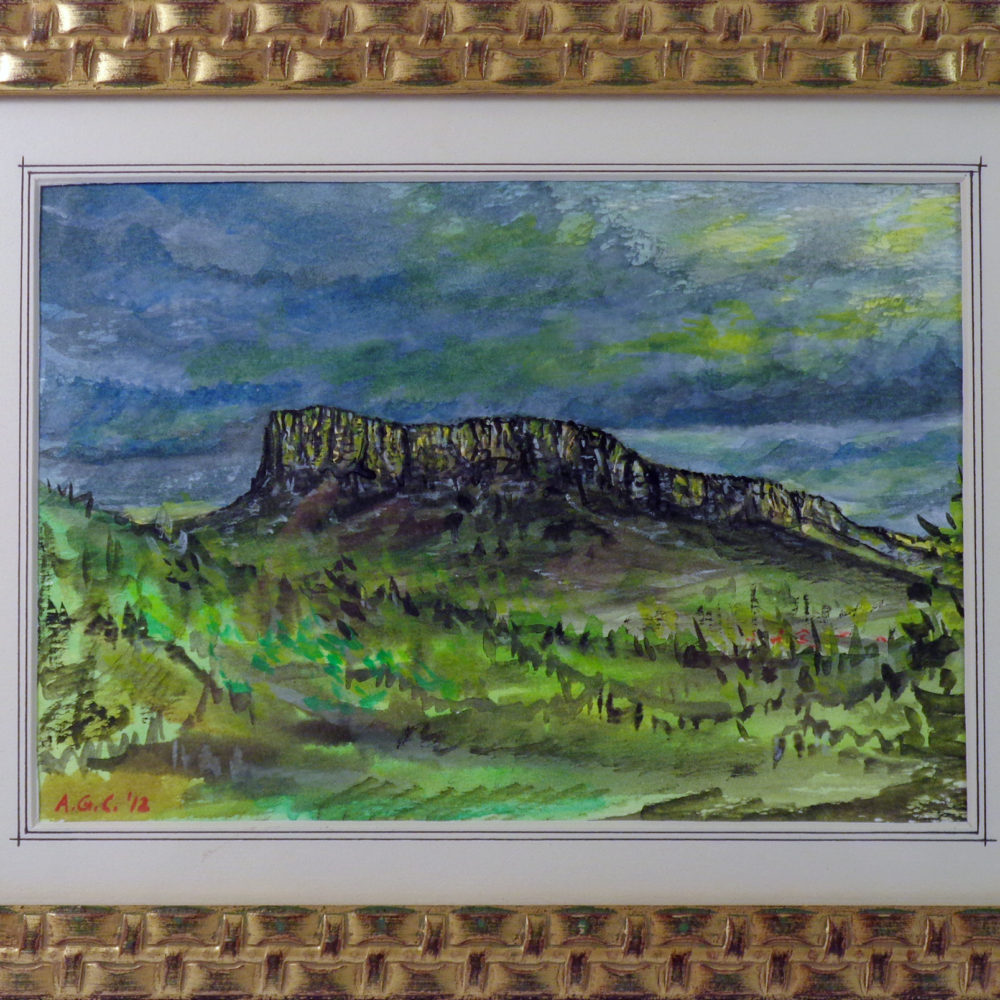 Tempesta - acquarello su cartone 26x18 cm