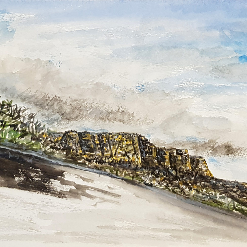 Temporale - acquarello su cartone 30x23 cm