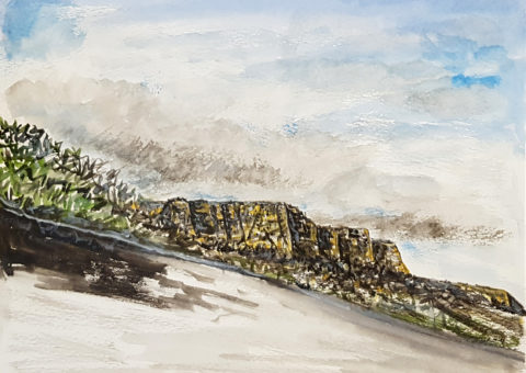 Temporale - acquarello su cartone 30x23 cm