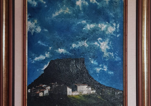 Carnola '98 - olio su tela di iuta 40x50 cm (1998)
