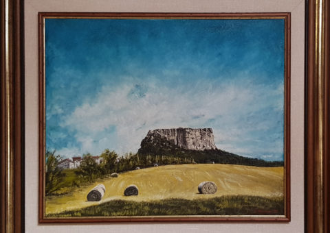 Carnola '99 - olio su tela di iuta 50x60 cm (1999)