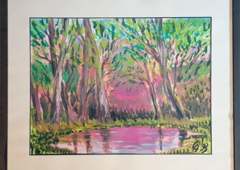 Tramonto - acquarello su cartone 39x29 cm (1993)