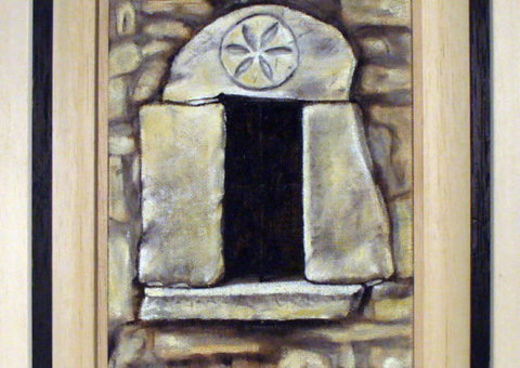 Rosa celtica (loc. Governara) - olio su tela 15x25 cm