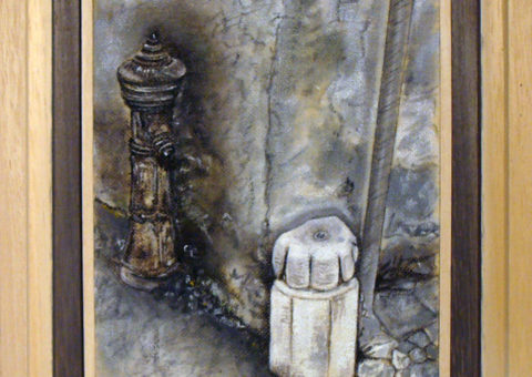 Via Roma 55, Dro (TN) - olio su tela 15x20 cm
