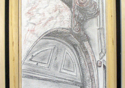 Senza nome, Dro (TN) - carboncino su cartone 20,5x31 cm