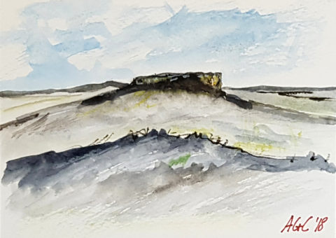 Cartolina acquarello 1 - 14,5x10x5 cm