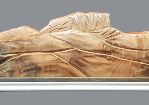 Senza nome 3 - scultura su cirmolo 36x10 cm