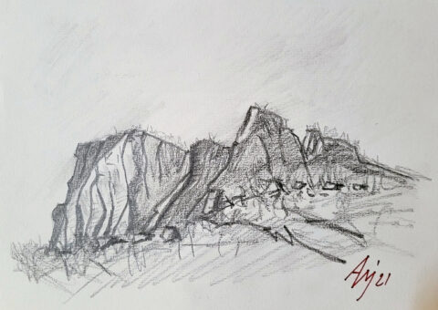 Matita 1 bis - matita su cartone 21x15 cm