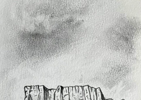 Solo matita - Bismantova 1 - matita su cartone 14x21 cm